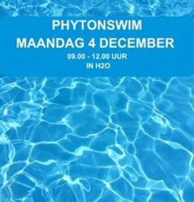 Phytonswim 4 december in H2O 