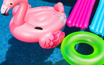 Bandenrace tijdens het RecreatieZwemmen