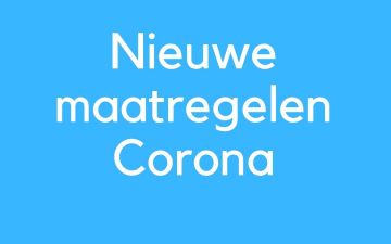 Nieuwe Corona maatregelen