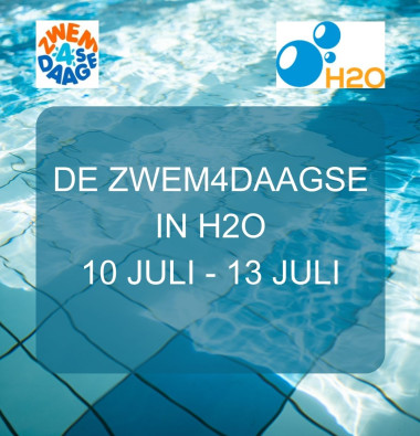 Zwem4daagse H2O 10 - 13 juli 2023